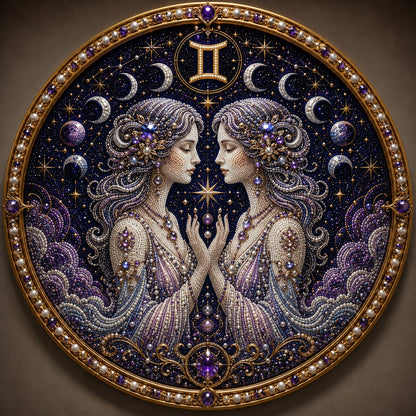 ⏳49% Discount Limited Time⏳3D Pearl 12 Zodiac Signs DIY Astrology Art Kit