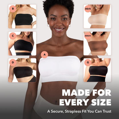 ⏳LAST DAY SALE !!🔥Aurelle™ No-Slip Convertible Bandeau – 3-Way Wear, Wire-Free & Trusted by 50K+ Women👙🇬🇧