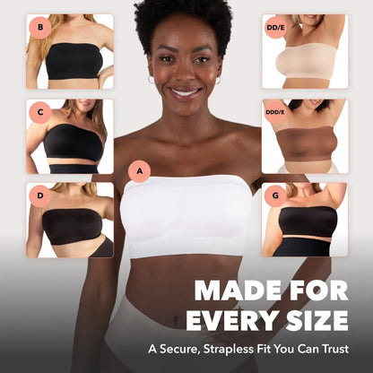 ⏳LAST DAY SALE !!🔥Aurelle™ No-Slip Convertible Bandeau – 3-Way Wear, Wire-Free & Trusted by 50K+ Women👙🇬🇧