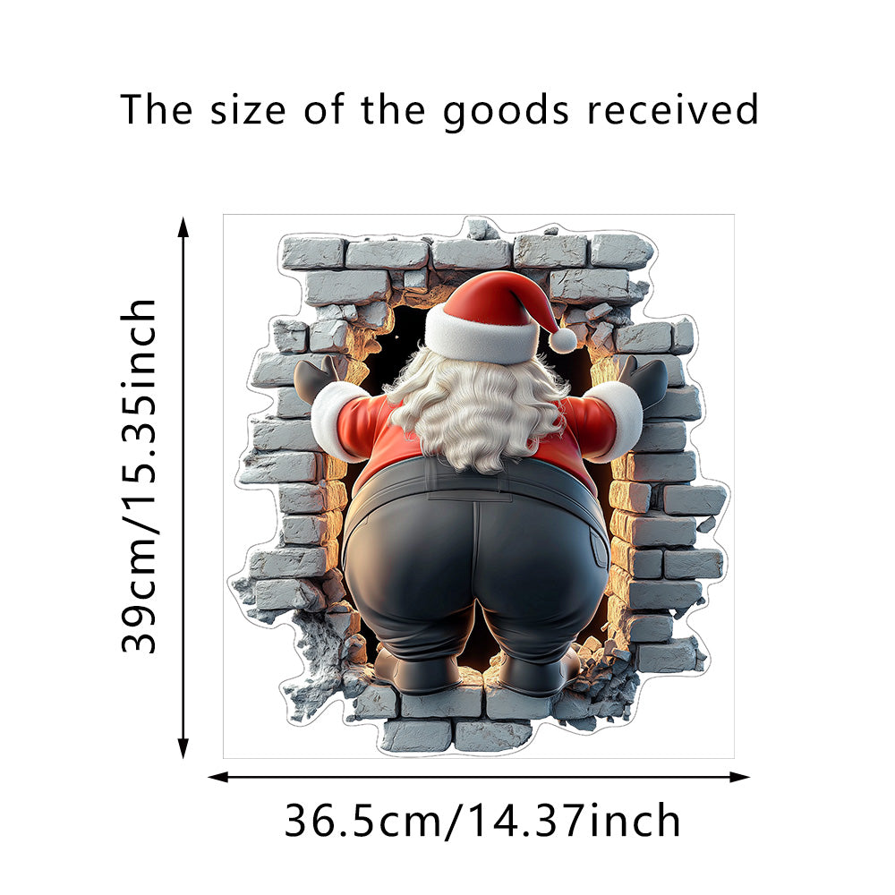 🎁Oferta de Navidad - Solo $17.99🎄🎅 Pegatinas de pared 3D de Navidad – Decoración creativa para el hogar en estas fiestas