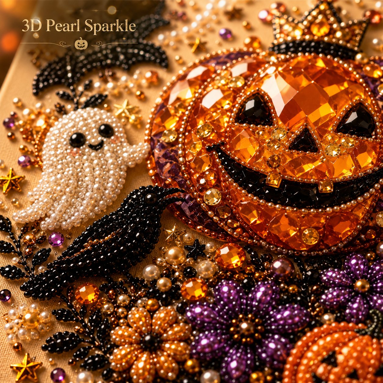 Halloween Pearl Diamond Art DIY Decor Craft Kit