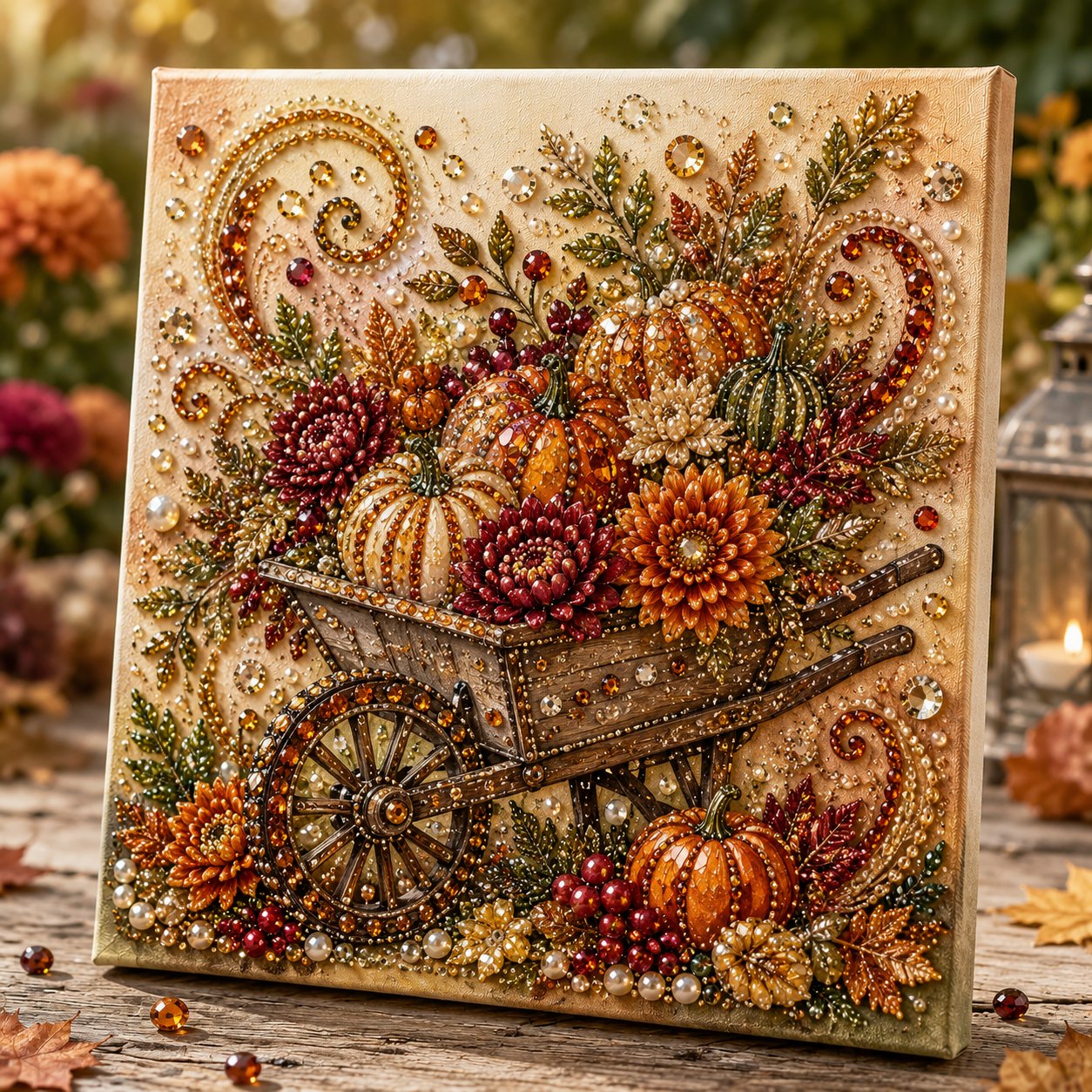 Autumn Pearl Painting Kit DIY Fall Home Art Craft