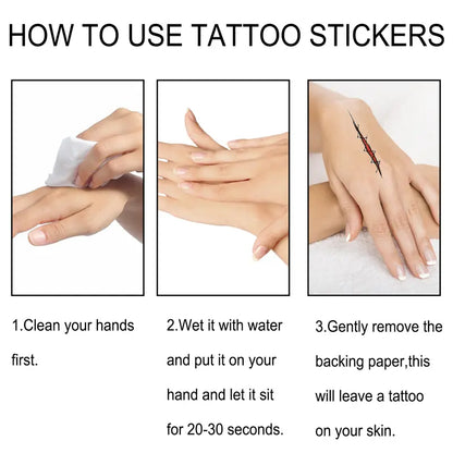 Halloween Prank Temporary Makeup Tattoo😈Realistic and Easy to Remove