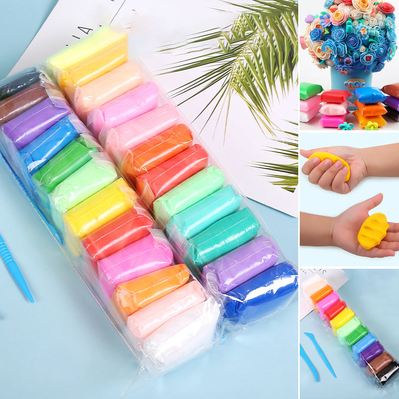 🎁Bestes Geschenk - 12/24/36 Farben Ultraleicht-Knete🌈 (Sicher & Ungiftig)