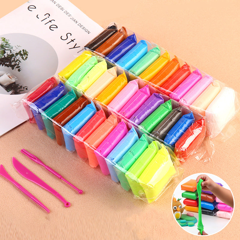 🎁Bestes Geschenk - 12/24/36 Farben Ultraleicht-Knete🌈 (Sicher & Ungiftig)