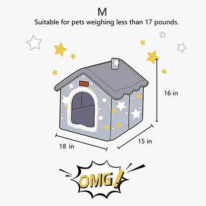 Foldable Closed Cave Pet House