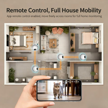 Goldenhour Indoor Pet Monitor - Your Watchful Eyes & Playful Pal, Anytime, Anywhere!