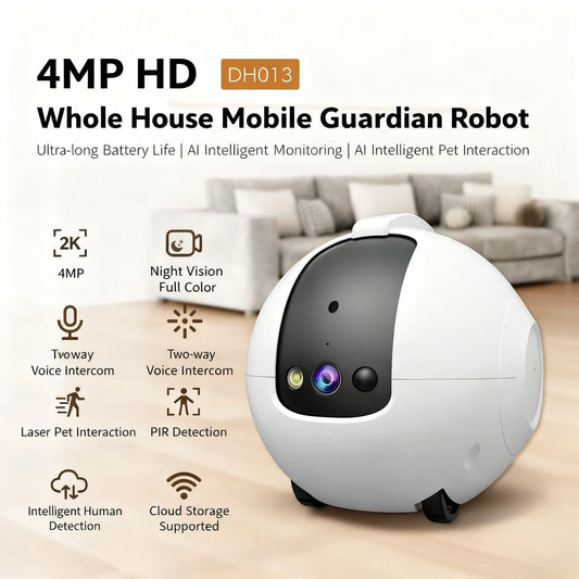 Goldenhour Indoor Pet Monitor - Your Watchful Eyes & Playful Pal, Anytime, Anywhere!