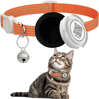 GPS Cat Collar with Airtag Holder &amp; Reflection