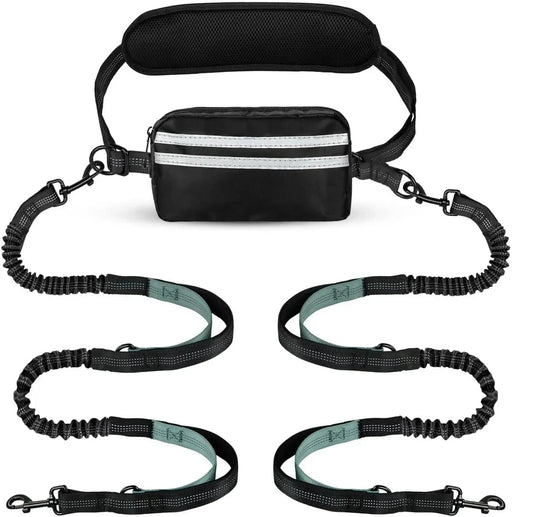 Hands-free Dog Leash with Storage Pouch