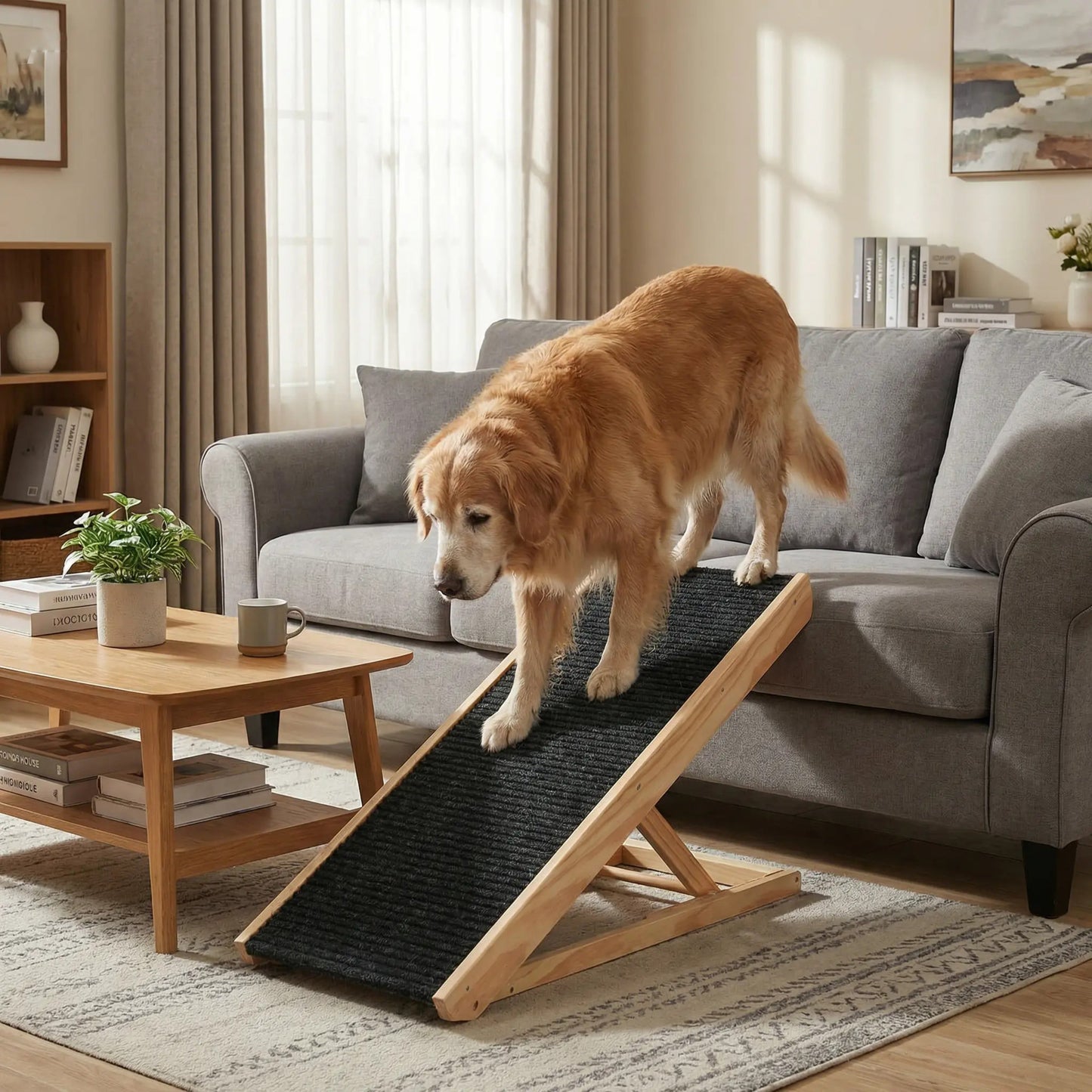 CozyLift Foldable Pet Ramp Anti-Slip Access Ramp For Dogs