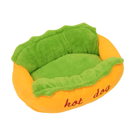 Hot Dog Dog Bed With Bolsters