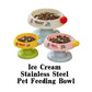 Ice Cream Stainless Steel Pet Feeding Bowl