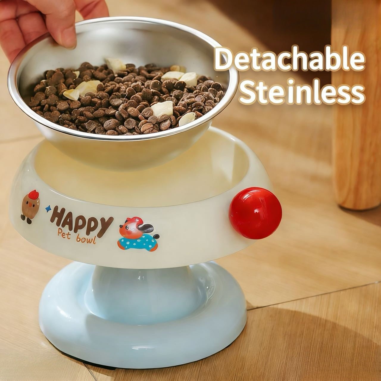 Ice Cream Stainless Steel Pet Feeding Bowl