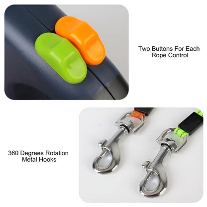 TrailGuard Retractable Dog Leash Safe Walking Lead For Outdoor Use