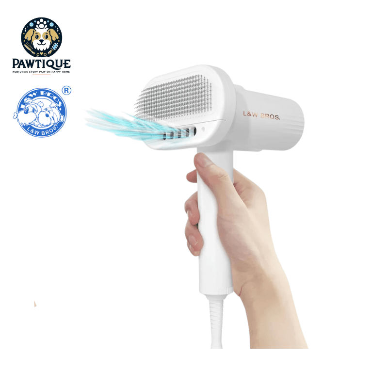L&W BROS 2-in 1 Overheating Protection Low Noise Dryer for Small Dogs