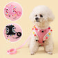 Mesh Small Dog Harness Adjustable Ball Lace Cute Summer