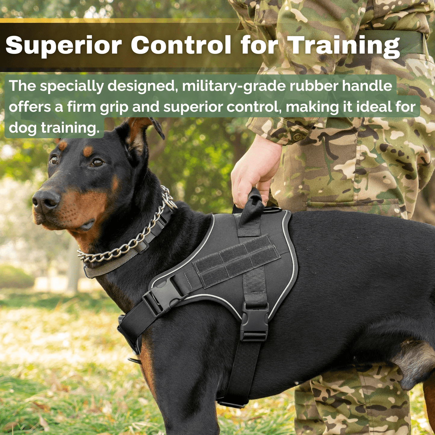 Military Training Harness for Large Dog Breeds