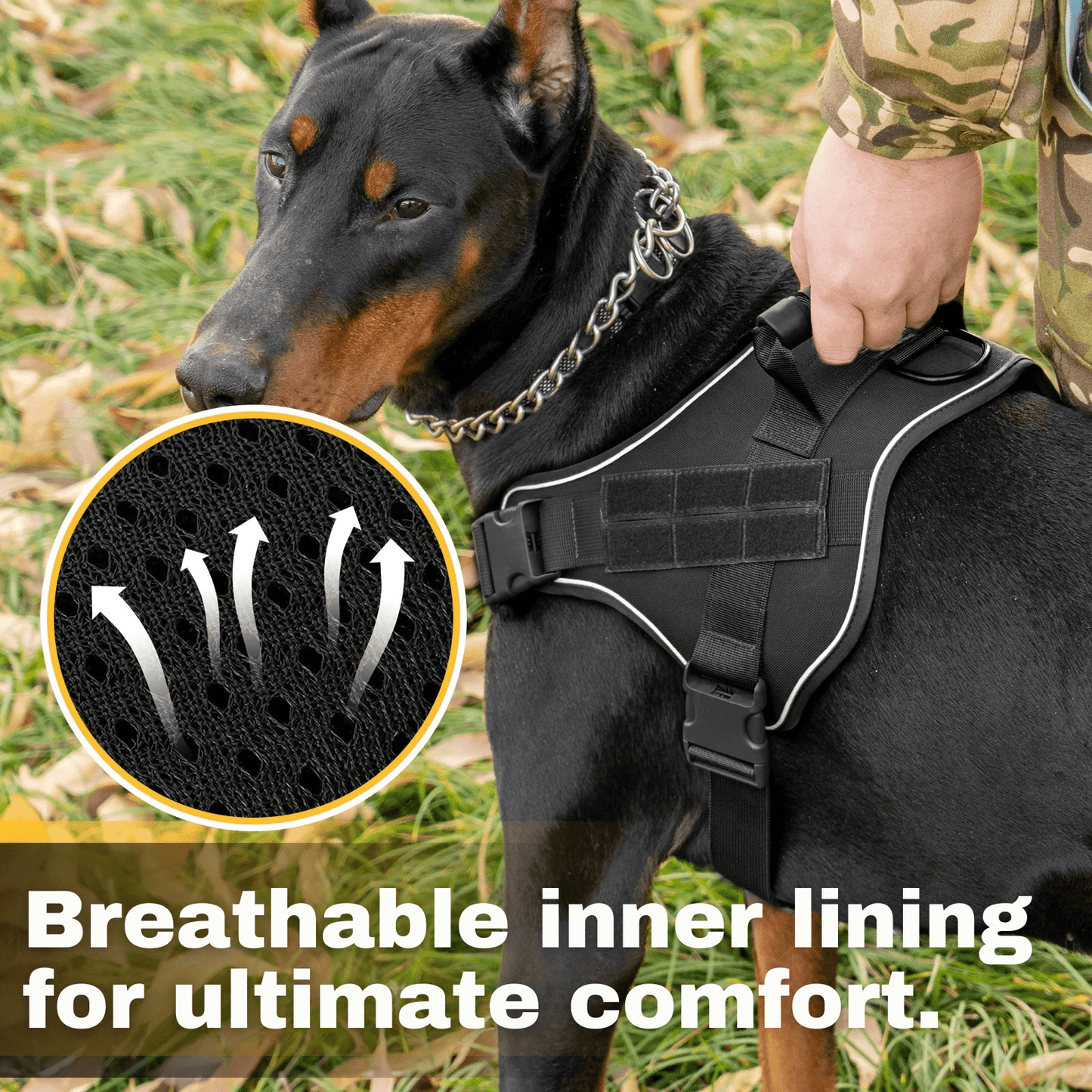 Military Training Harness for Large Dog Breeds