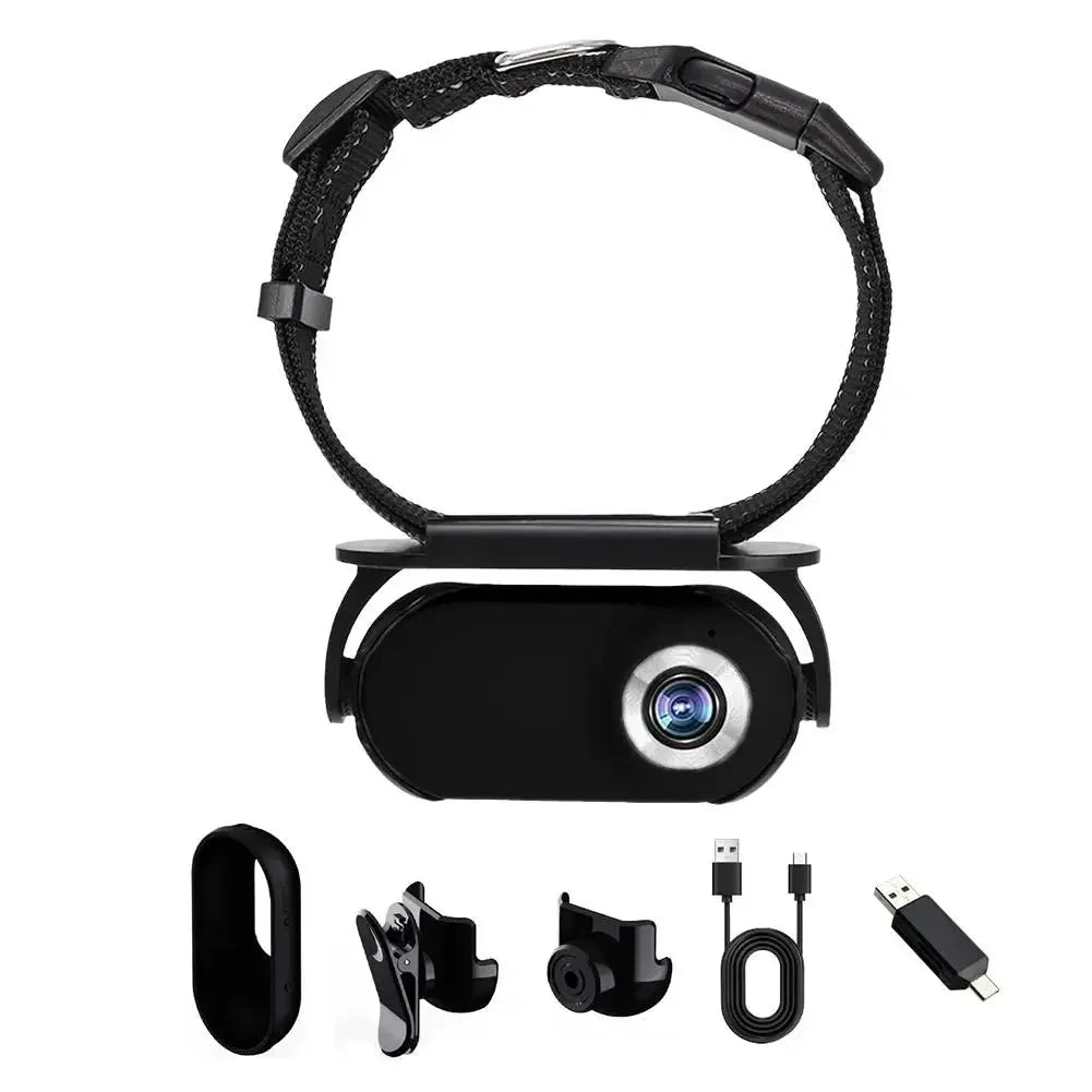 Mini Collar Camera with Video & Wide Angle Lens