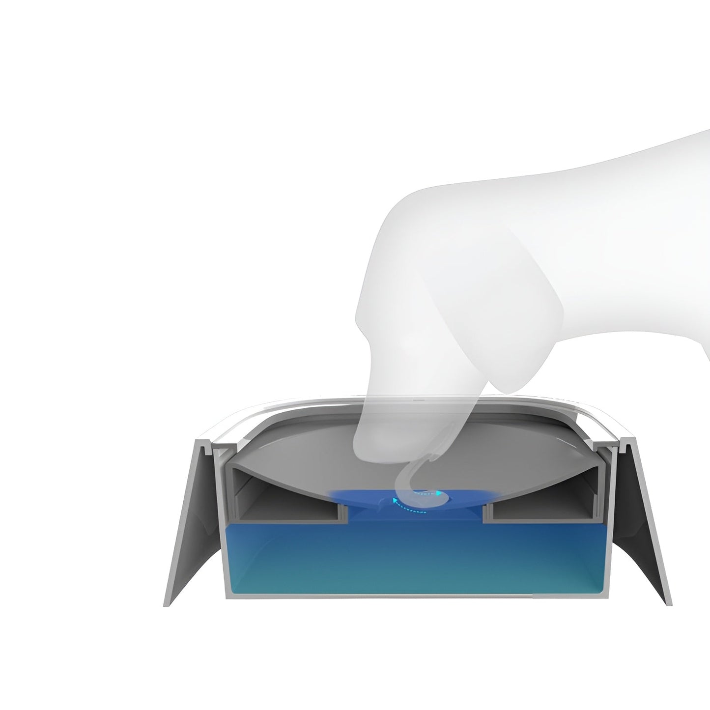 CalmSip Automatic Circulating Water Fountain For Cats And Dogs