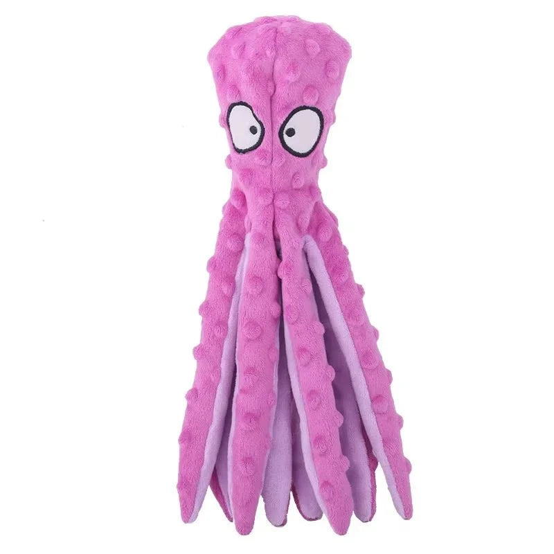 Octopus Plush Squeaky Dog Toy
