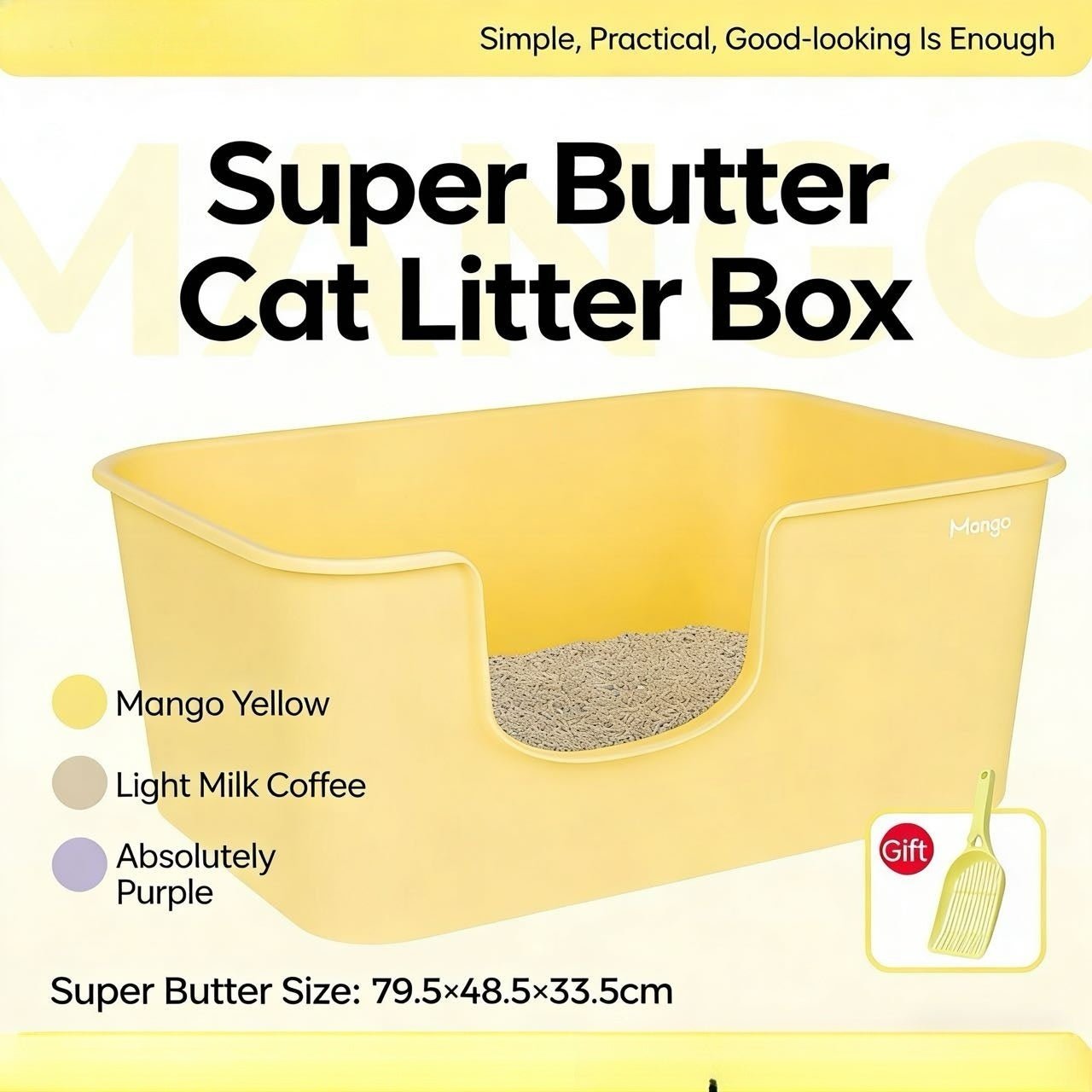 Open Top Cat Litter Box