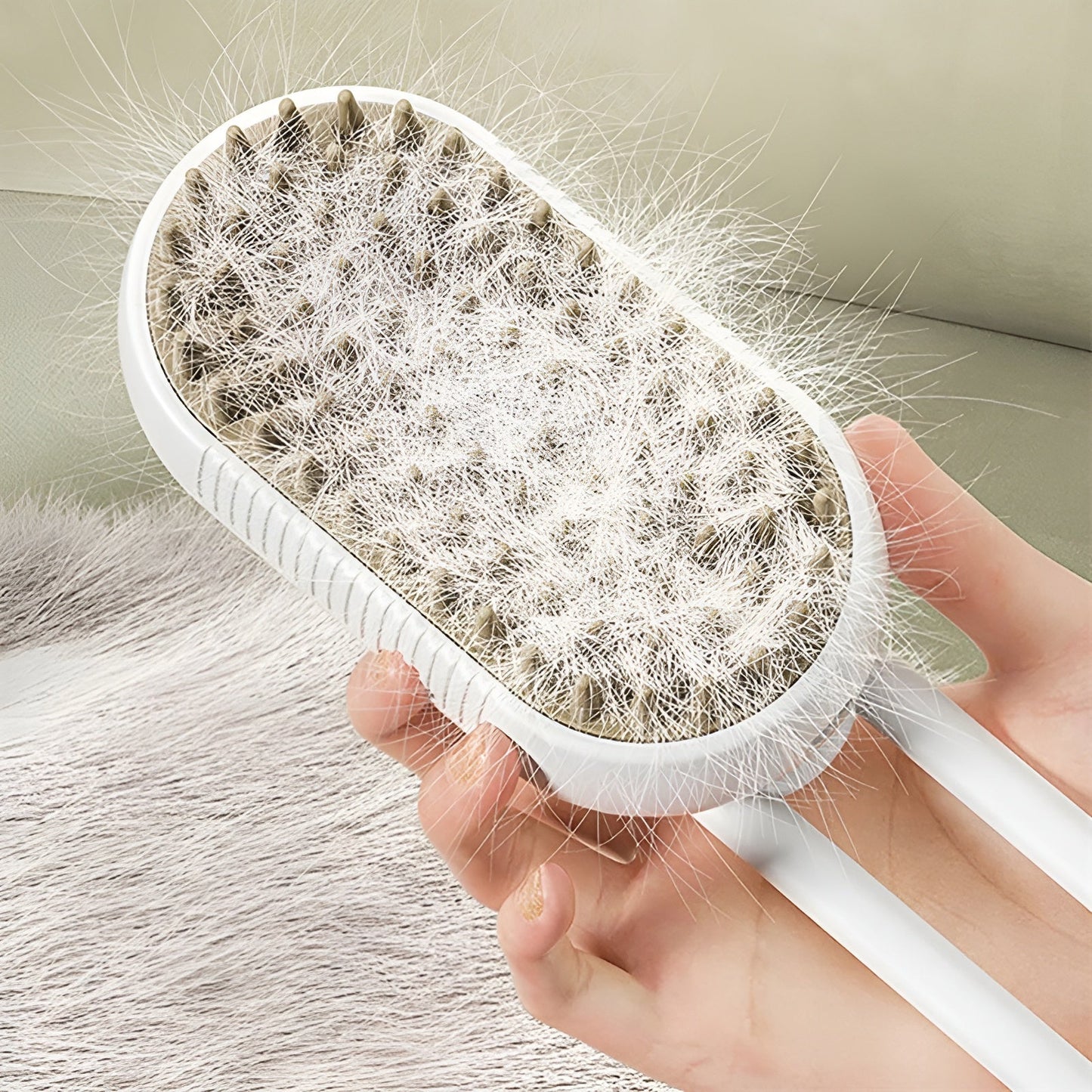 SteamPaw Steam Grooming Brush For Pet Hair Removal & Cleaning