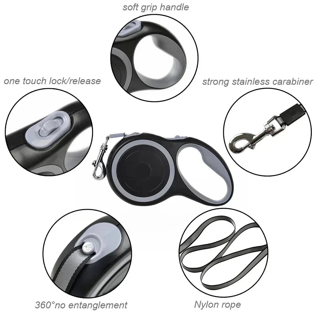 Pawtique Retractable Dog Leash