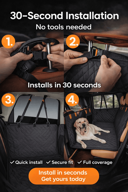 Pawtique SafeRide? Hard Bottom Dog Car Seat Cover