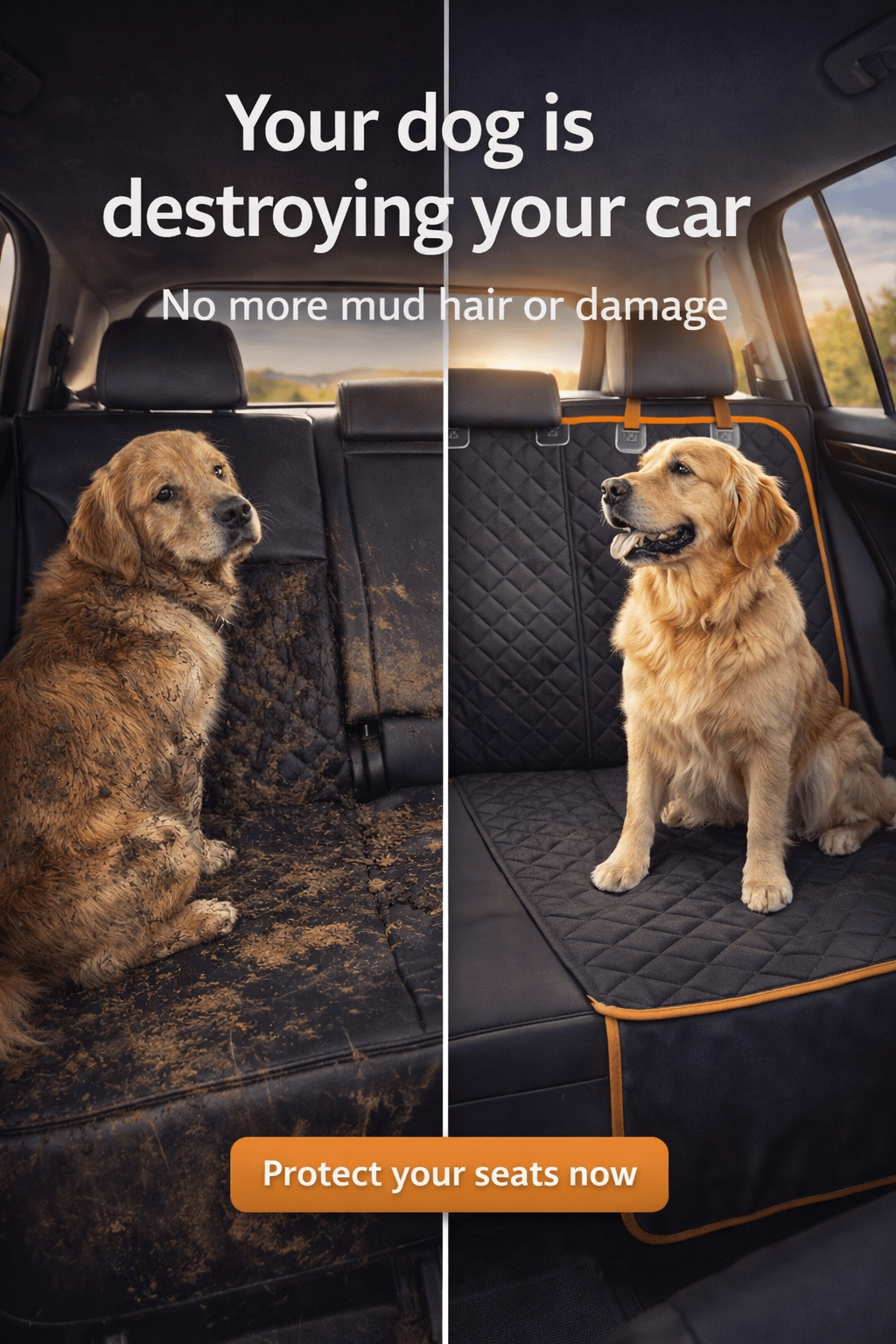 Pawtique SafeRide? Hard Bottom Dog Car Seat Cover
