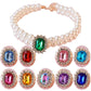 Pearl Collar Luxury Bling Crystal Jewelry