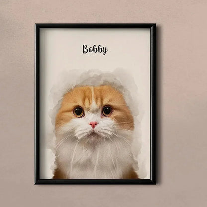 Personalized Pet Portrait Canvas - Custom Pet Art Print for Christmas & Home Décor 🎨🐾