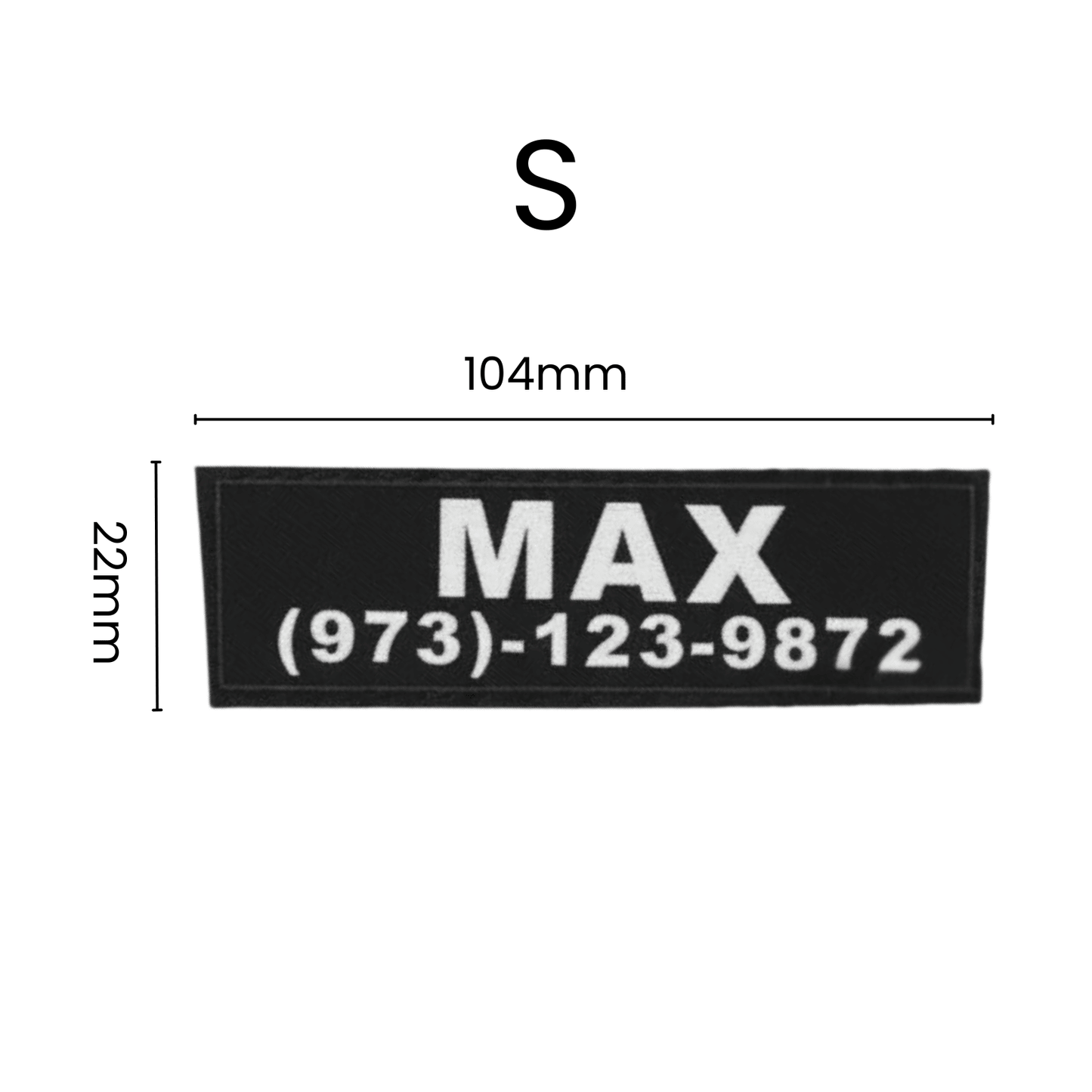 Personalized Velcro Name Tag for Dog Harness