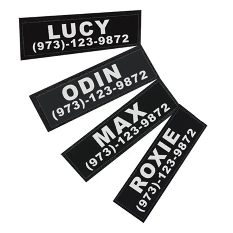 Personalized Velcro Name Tag for Dog Harness