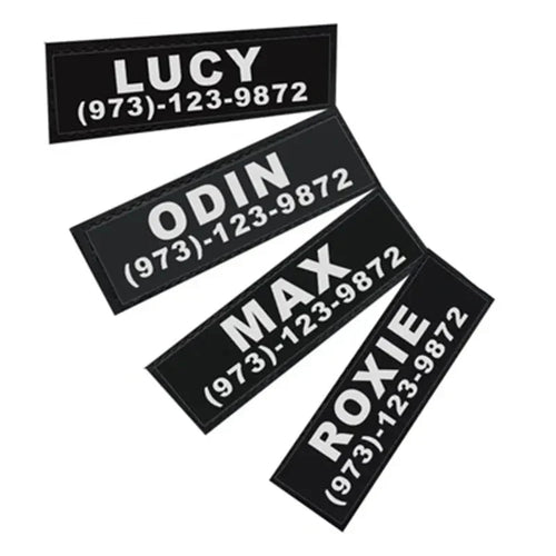 Personalized Velcro Name Tag for Dog Harness