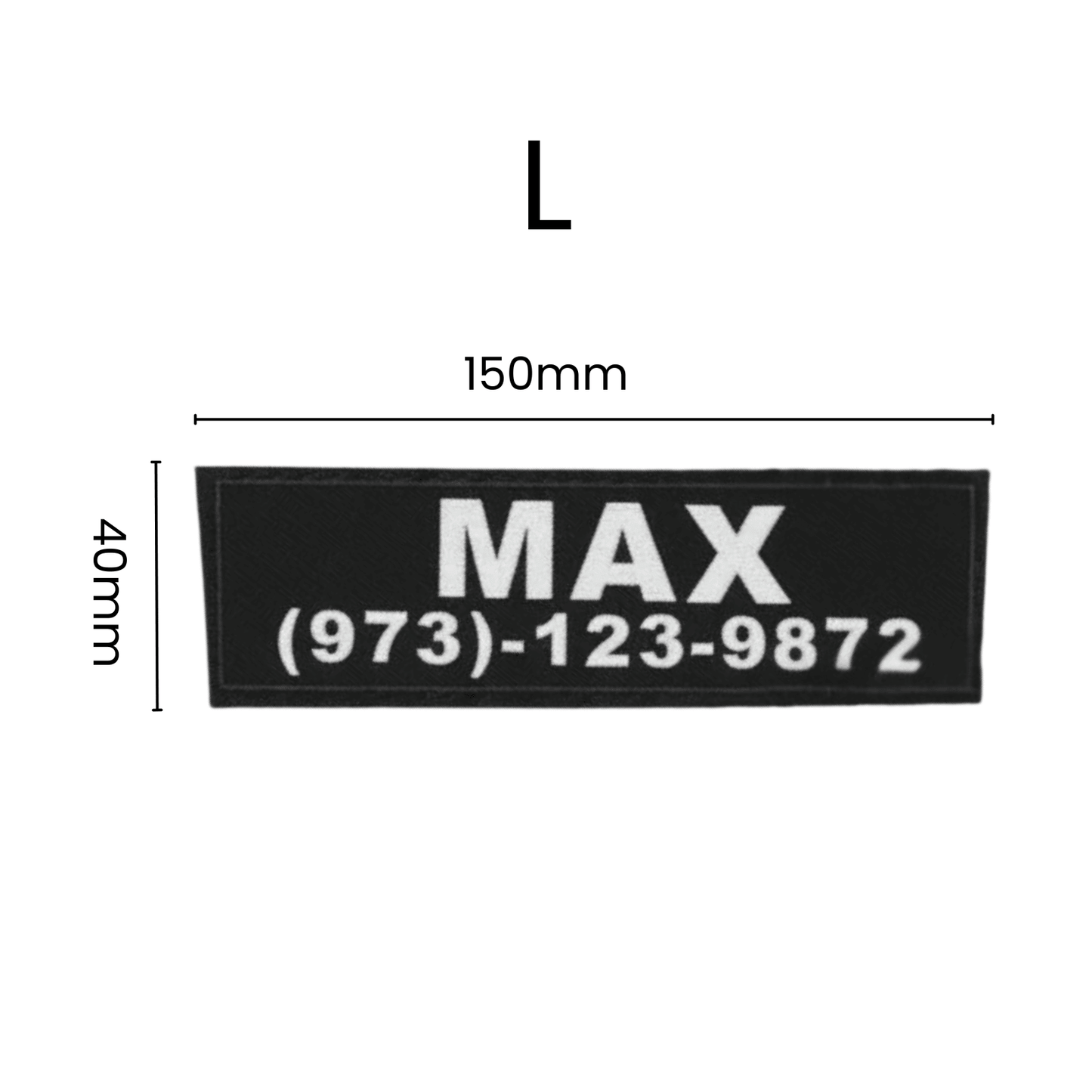 Personalized Velcro Name Tag for Dog Harness