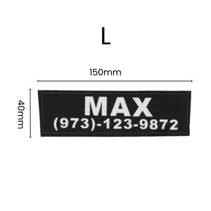 Personalized Velcro Name Tag for Dog Harness