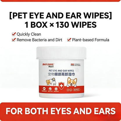 PET EYE AND EAR WIPES