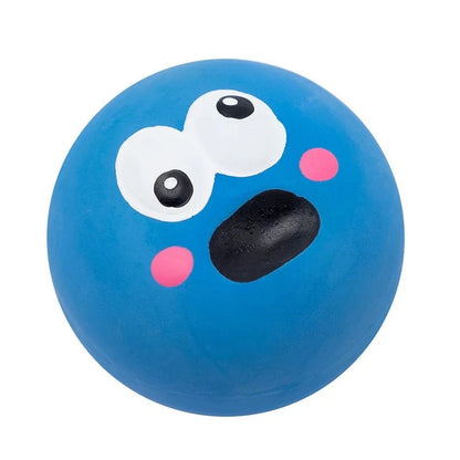 3PCS Pet Squeaky Toys Chewing Rubber Ball Set