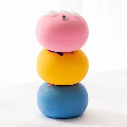 3PCS Pet Squeaky Toys Chewing Rubber Ball Set