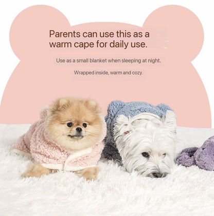 Pet Warm Cape - Snug, Cute & Easy for Your Furry Pal!