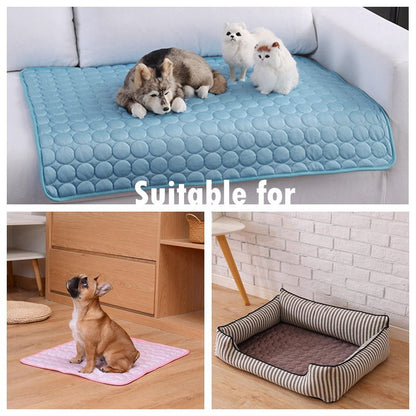 Breathable Self Cooling Pet Mat Heat Relief Pad For Dogs Cats Summer Use