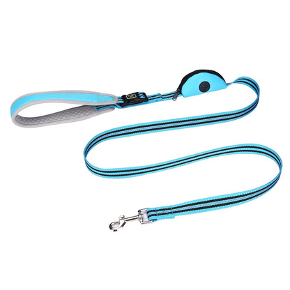 Reflective Nylon Dog Leash Durable Tracking Running Rope For Outdoor Pet Walking