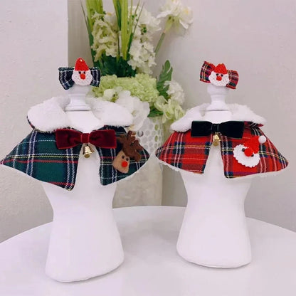 Plaid Christmas Bandana Collar