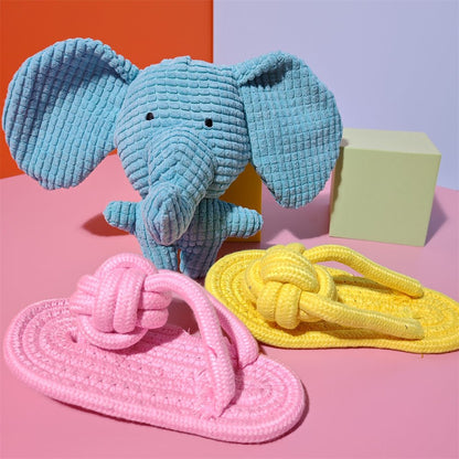 Plush Koala & Elephant Squeaky Durable Chew