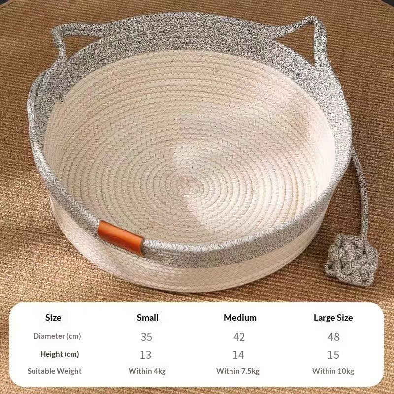 Rattan Cat Bed &amp