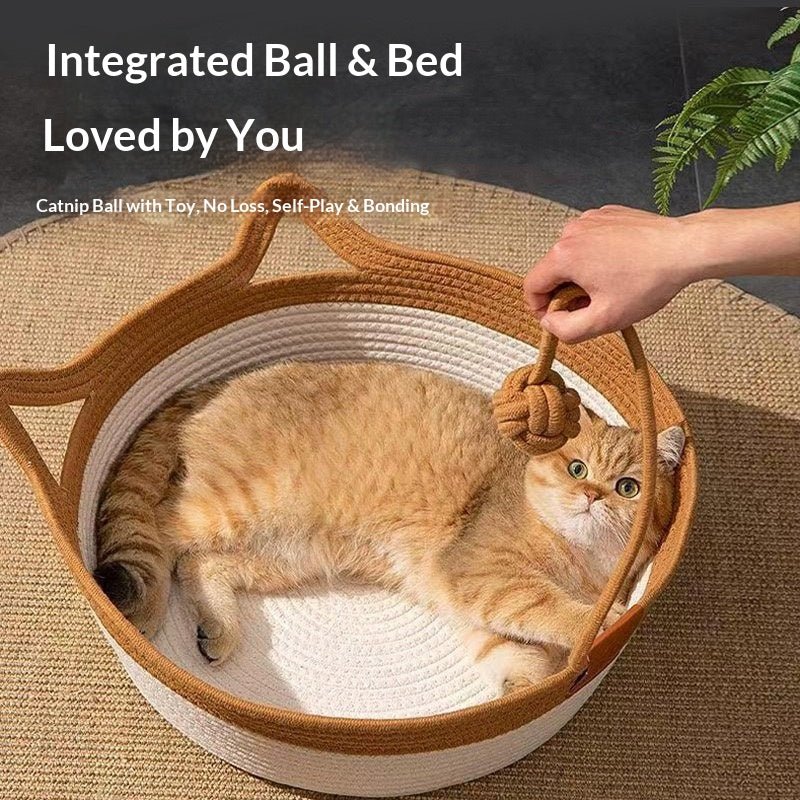 Rattan Cat Bed &amp