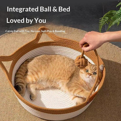 Rattan Cat Bed &amp