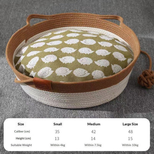 Rattan Cat Bed &amp